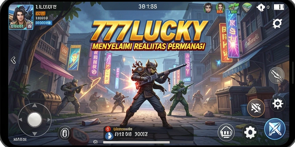 Screenshot gameplay <strong>777LUCKY</strong> yang menunjukkan aksi simulasi yang mendebarkan.