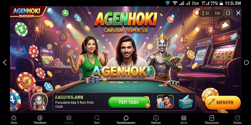 Screenshot AGENHOKI menunjukkan keseruan gameplay Kasino yang menegangkan.