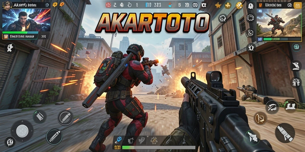 Tangkapan layar utama gameplay AKARTOTO yang mendebarkan.